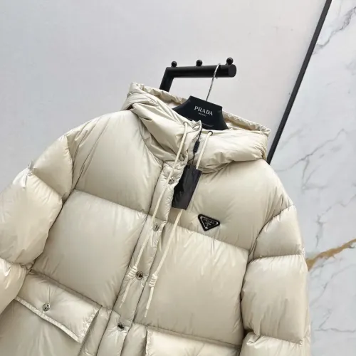 Cheap Prada Down Feather Coat Long Sleeved For Women #1417740 Replica Wholesale [$118.00 USD] [ITEM#1417740] on Replica Prada Down Feather Coat
