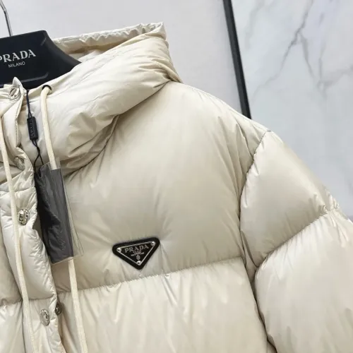Cheap Prada Down Feather Coat Long Sleeved For Women #1417740 Replica Wholesale [$118.00 USD] [ITEM#1417740] on Replica Prada Down Feather Coat