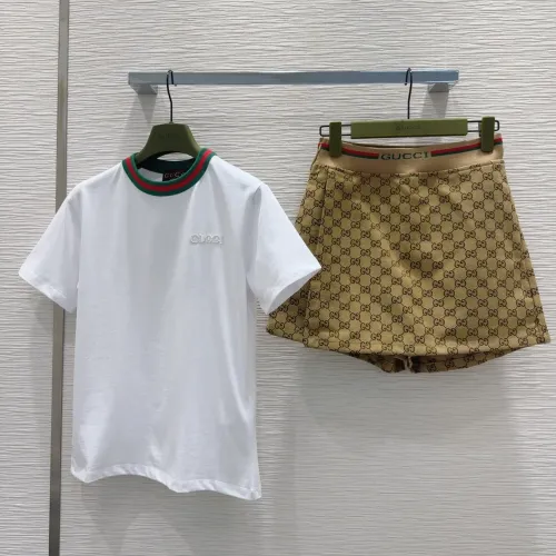Gucci Tracksuits Short Sleeved For Women #1417741