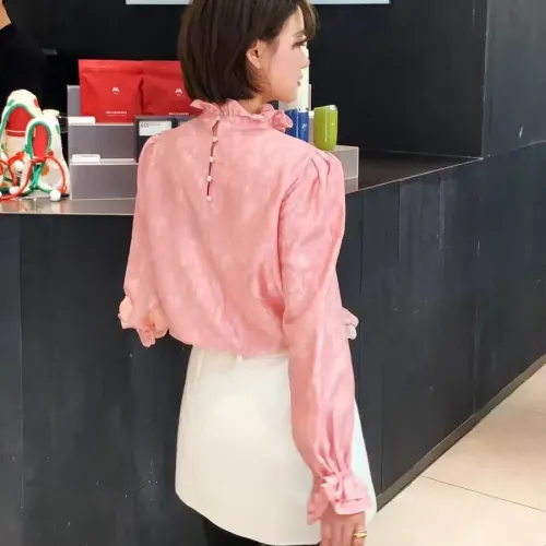 Cheap Christian Dior Shirts Long Sleeved For Women #1417747 Replica Wholesale [$85.00 USD] [ITEM#1417747] on Replica Christian Dior Shirts