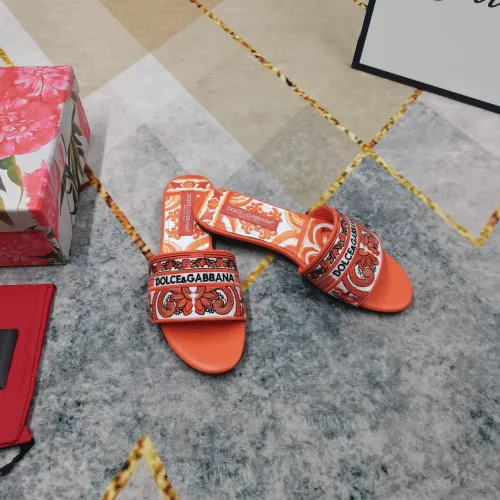 Cheap Dolce &amp; Gabbana D&amp;G Slippers For Women #1417752 Replica Wholesale [$125.00 USD] [ITEM#1417752] on Replica Dolce &amp; Gabbana D&amp;G Slippers