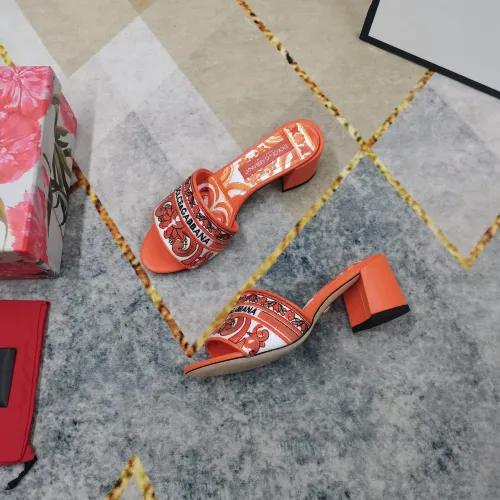 Cheap Dolce &amp; Gabbana D&amp;G Slippers For Women #1417753 Replica Wholesale [$125.00 USD] [ITEM#1417753] on Replica Dolce &amp; Gabbana D&amp;G Slippers