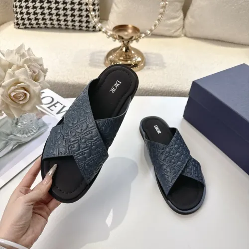 Cheap Christian Dior Slippers For Men #1417773 Replica Wholesale [$82.00 USD] [ITEM#1417773] on Replica Christian Dior Slippers