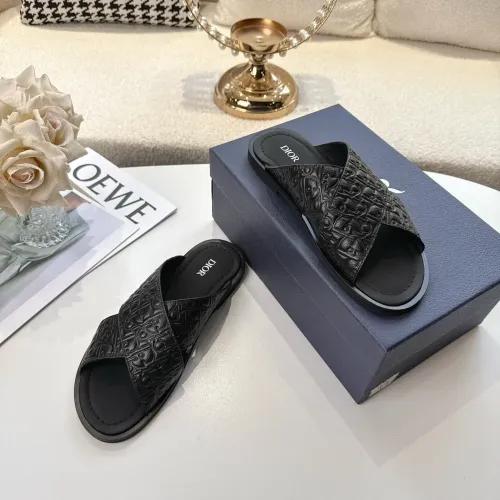 Cheap Christian Dior Slippers For Men #1417774 Replica Wholesale [$82.00 USD] [ITEM#1417774] on Replica Christian Dior Slippers