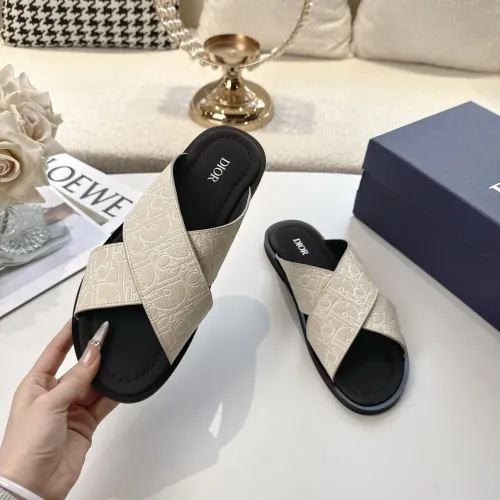 Cheap Christian Dior Slippers For Men #1417775 Replica Wholesale [$85.00 USD] [ITEM#1417775] on Replica Christian Dior Slippers