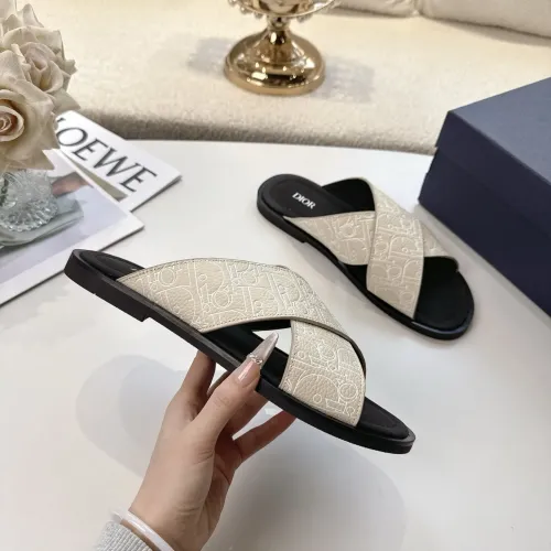 Cheap Christian Dior Slippers For Men #1417775 Replica Wholesale [$85.00 USD] [ITEM#1417775] on Replica Christian Dior Slippers