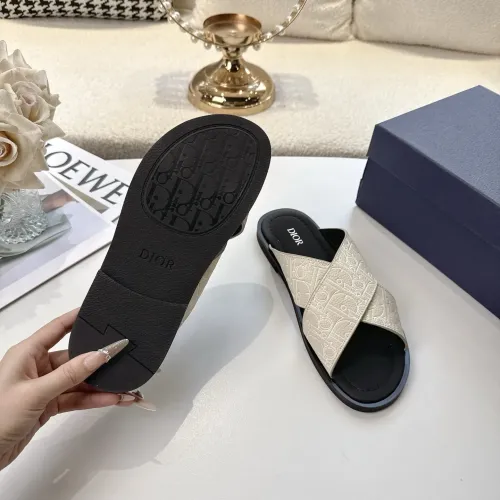 Cheap Christian Dior Slippers For Men #1417775 Replica Wholesale [$85.00 USD] [ITEM#1417775] on Replica Christian Dior Slippers