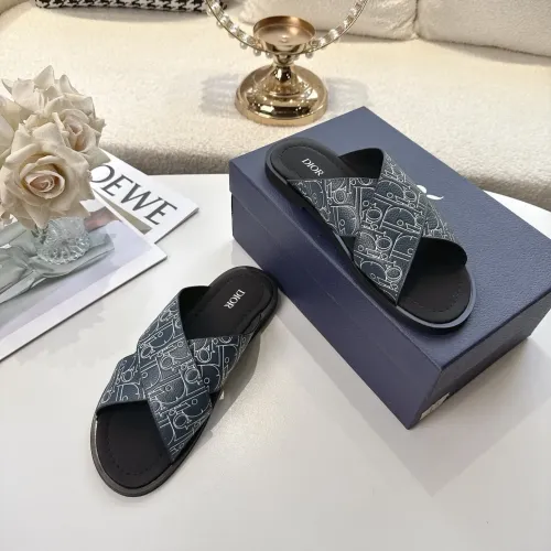 Cheap Christian Dior Slippers For Men #1417777 Replica Wholesale [$85.00 USD] [ITEM#1417777] on Replica Christian Dior Slippers