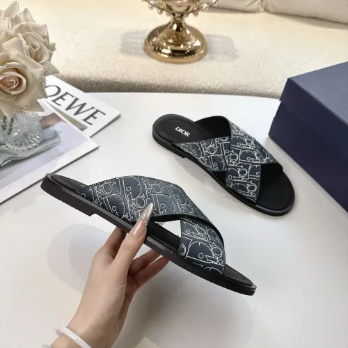 Cheap Christian Dior Slippers For Men #1417777 Replica Wholesale [$85.00 USD] [ITEM#1417777] on Replica Christian Dior Slippers