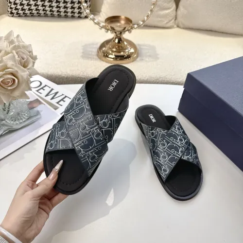 Cheap Christian Dior Slippers For Men #1417777 Replica Wholesale [$85.00 USD] [ITEM#1417777] on Replica Christian Dior Slippers