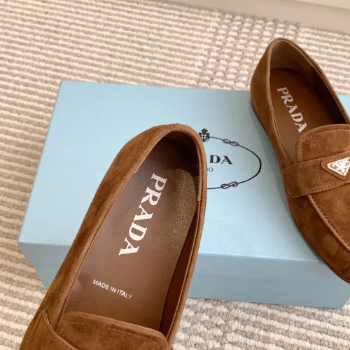 Cheap Prada Leather Shoes For Women #1417849 Replica Wholesale [$105.00 USD] [ITEM#1417849] on Replica Prada Leather Shoes