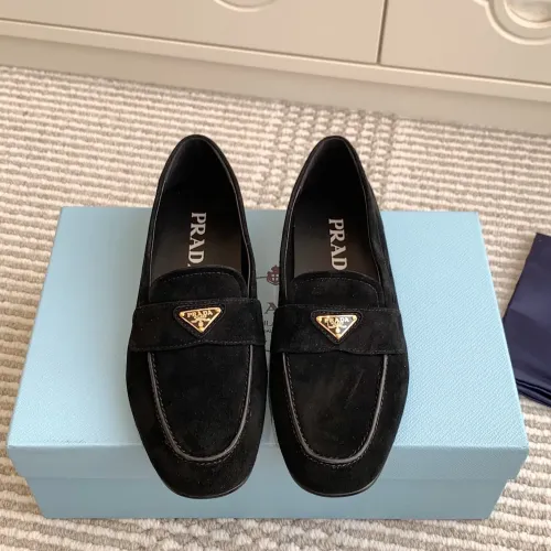 Cheap Prada Leather Shoes For Women #1417851 Replica Wholesale [$105.00 USD] [ITEM#1417851] on Replica Prada Leather Shoes