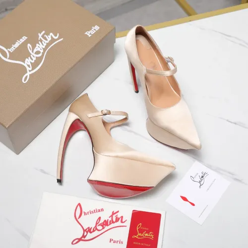 Cheap Christian Louboutin High-heeled shoes For Women #1417932 Replica Wholesale [$128.00 USD] [ITEM#1417932] on Replica Christian Louboutin High-heeled shoes