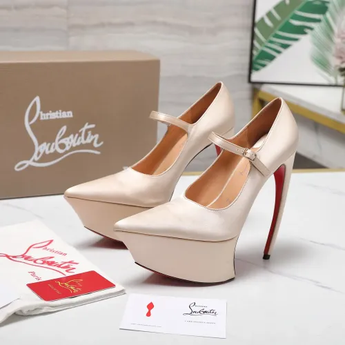 Cheap Christian Louboutin High-heeled shoes For Women #1417932 Replica Wholesale [$128.00 USD] [ITEM#1417932] on Replica Christian Louboutin High-heeled shoes