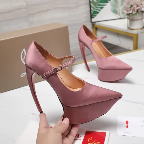 Cheap Christian Louboutin High-heeled shoes For Women #1417934 Replica Wholesale [$128.00 USD] [ITEM#1417934] on Replica Christian Louboutin High-heeled shoes
