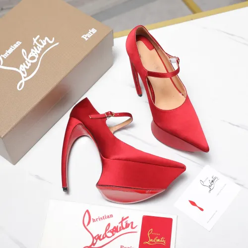 Cheap Christian Louboutin High-heeled shoes For Women #1417935 Replica Wholesale [$128.00 USD] [ITEM#1417935] on Replica Christian Louboutin High-heeled shoes