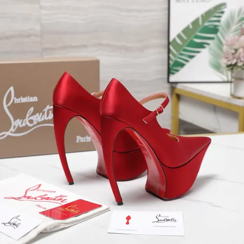 Cheap Christian Louboutin High-heeled shoes For Women #1417935 Replica Wholesale [$128.00 USD] [ITEM#1417935] on Replica Christian Louboutin High-heeled shoes