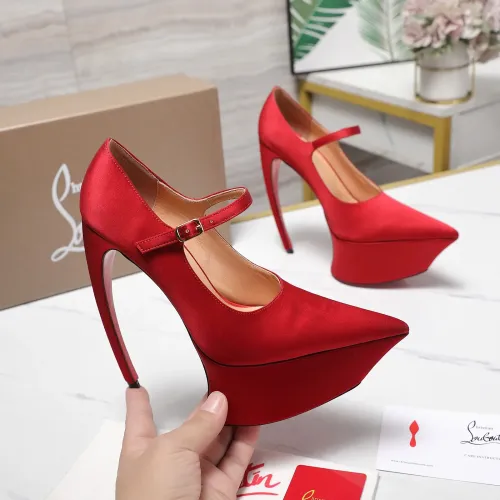 Cheap Christian Louboutin High-heeled shoes For Women #1417935 Replica Wholesale [$128.00 USD] [ITEM#1417935] on Replica Christian Louboutin High-heeled shoes