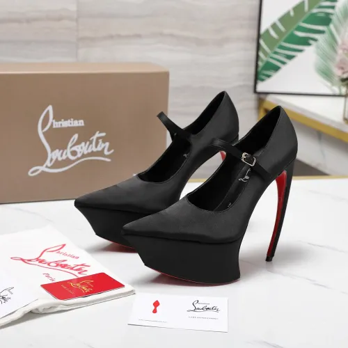 Cheap Christian Louboutin High-heeled shoes For Women #1417936 Replica Wholesale [$128.00 USD] [ITEM#1417936] on Replica Christian Louboutin High-heeled shoes