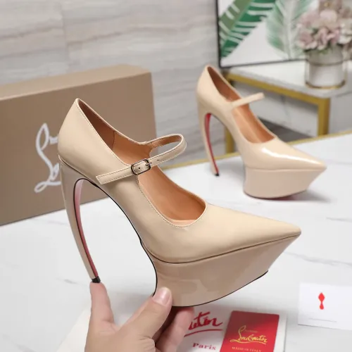 Cheap Christian Louboutin High-heeled shoes For Women #1417937 Replica Wholesale [$128.00 USD] [ITEM#1417937] on Replica Christian Louboutin High-heeled shoes