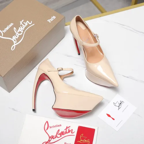 Cheap Christian Louboutin High-heeled shoes For Women #1417937 Replica Wholesale [$128.00 USD] [ITEM#1417937] on Replica Christian Louboutin High-heeled shoes