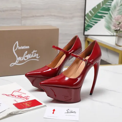 Cheap Christian Louboutin High-heeled shoes For Women #1417938 Replica Wholesale [$128.00 USD] [ITEM#1417938] on Replica Christian Louboutin High-heeled shoes