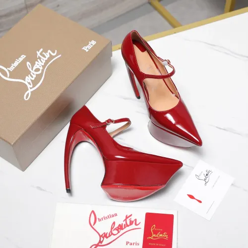 Cheap Christian Louboutin High-heeled shoes For Women #1417938 Replica Wholesale [$128.00 USD] [ITEM#1417938] on Replica Christian Louboutin High-heeled shoes