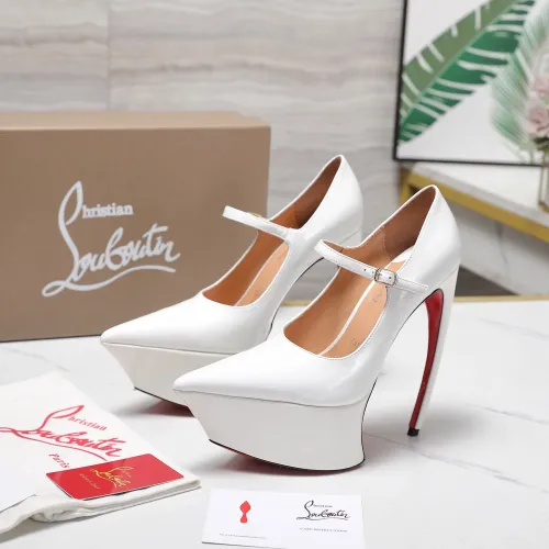 Cheap Christian Louboutin High-heeled shoes For Women #1417939 Replica Wholesale [$128.00 USD] [ITEM#1417939] on Replica Christian Louboutin High-heeled shoes