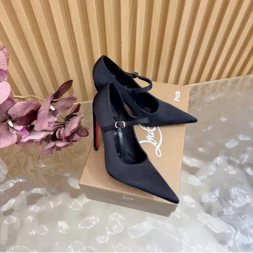 Cheap Christian Louboutin High-heeled shoes For Women #1417945 Replica Wholesale [$115.00 USD] [ITEM#1417945] on Replica Christian Louboutin High-heeled shoes