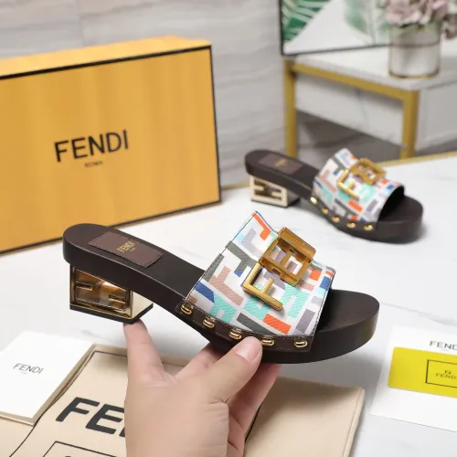 Cheap Fendi Slippers For Women #1418123 Replica Wholesale [$155.00 USD] [ITEM#1418123] on Replica Fendi Slippers