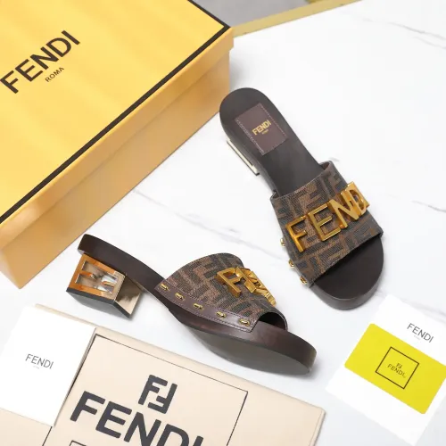 Cheap Fendi Slippers For Women #1418125 Replica Wholesale [$155.00 USD] [ITEM#1418125] on Replica Fendi Slippers