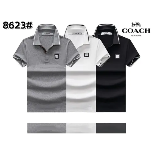 Cheap Coach T-Shirts Short Sleeved For Men #1418178 Replica Wholesale [$25.00 USD] [ITEM#1418178] on Replica Coach T-Shirts