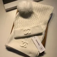 Cheap Chanel Hat and Scarf Set #1407442 Replica Wholesale [$68.00 USD] [ITEM#1407442] on Replica Chanel Hat and Scarf and Glove Set