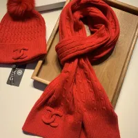 Cheap Chanel Hat and Scarf Set #1407444 Replica Wholesale [$68.00 USD] [ITEM#1407444] on Replica Chanel Hat and Scarf and Glove Set