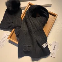 Cheap Chanel Hat and Scarf Set #1407452 Replica Wholesale [$68.00 USD] [ITEM#1407452] on Replica Chanel Hat and Scarf and Glove Set