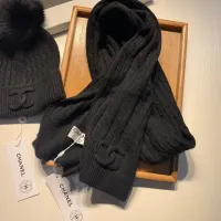 Cheap Chanel Hat and Scarf Set #1407452 Replica Wholesale [$68.00 USD] [ITEM#1407452] on Replica Chanel Hat and Scarf and Glove Set
