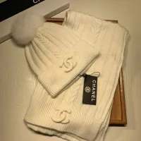 Cheap Chanel Hat and Scarf Set #1407453 Replica Wholesale [$64.00 USD] [ITEM#1407453] on Replica Chanel Hat and Scarf and Glove Set