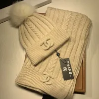 Cheap Chanel Hat and Scarf Set #1407456 Replica Wholesale [$64.00 USD] [ITEM#1407456] on Replica Chanel Hat and Scarf and Glove Set