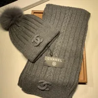 Cheap Chanel Hat and Scarf Set #1407458 Replica Wholesale [$64.00 USD] [ITEM#1407458] on Replica Chanel Hat and Scarf and Glove Set
