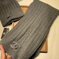 Cheap Chanel Hat and Scarf Set #1407458 Replica Wholesale [$64.00 USD] [ITEM#1407458] on Replica Chanel Hat and Scarf and Glove Set