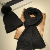 Cheap Chanel Hat and Scarf Set #1407461 Replica Wholesale [$64.00 USD] [ITEM#1407461] on Replica Chanel Hat and Scarf and Glove Set