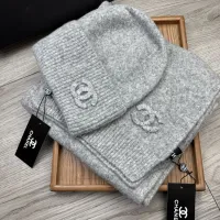 Cheap Chanel Hat and Scarf Set #1407487 Replica Wholesale [$52.00 USD] [ITEM#1407487] on Replica Chanel Hat and Scarf and Glove Set