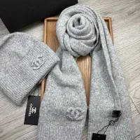 Cheap Chanel Hat and Scarf Set #1407487 Replica Wholesale [$52.00 USD] [ITEM#1407487] on Replica Chanel Hat and Scarf and Glove Set