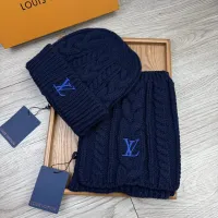 Cheap Louis Vuitton LV Hat and Scarf Set #1407583 Replica Wholesale [$52.00 USD] [ITEM#1407583] on Replica Louis Vuitton LV Hat and Scarf and Glove Set