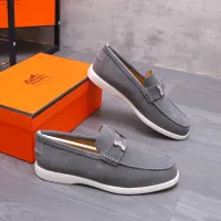 Cheap Hermes Leather Shoes For Men #1407760 Replica Wholesale [$102.00 USD] [ITEM#1407760] on Replica Hermes Leather Shoes