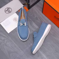 Cheap Hermes Leather Shoes For Men #1407761 Replica Wholesale [$102.00 USD] [ITEM#1407761] on Replica Hermes Leather Shoes