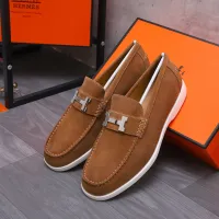 Cheap Hermes Leather Shoes For Men #1407762 Replica Wholesale [$102.00 USD] [ITEM#1407762] on Replica Hermes Leather Shoes