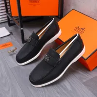 Cheap Hermes Leather Shoes For Men #1407787 Replica Wholesale [$102.00 USD] [ITEM#1407787] on Replica Hermes Leather Shoes