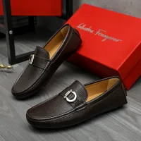 Cheap Salvatore Ferragamo Leather Shoes For Men #1407790 Replica Wholesale [$82.00 USD] [ITEM#1407790] on Replica Salvatore Ferragamo Leather Shoes