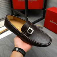 Cheap Salvatore Ferragamo Leather Shoes For Men #1407790 Replica Wholesale [$82.00 USD] [ITEM#1407790] on Replica Salvatore Ferragamo Leather Shoes